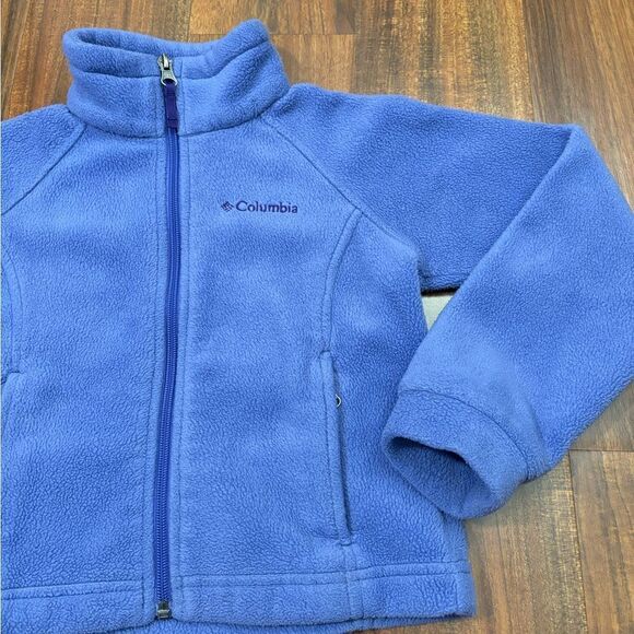 Columbia purple fleece zip up jacket - Picture 3 of 4